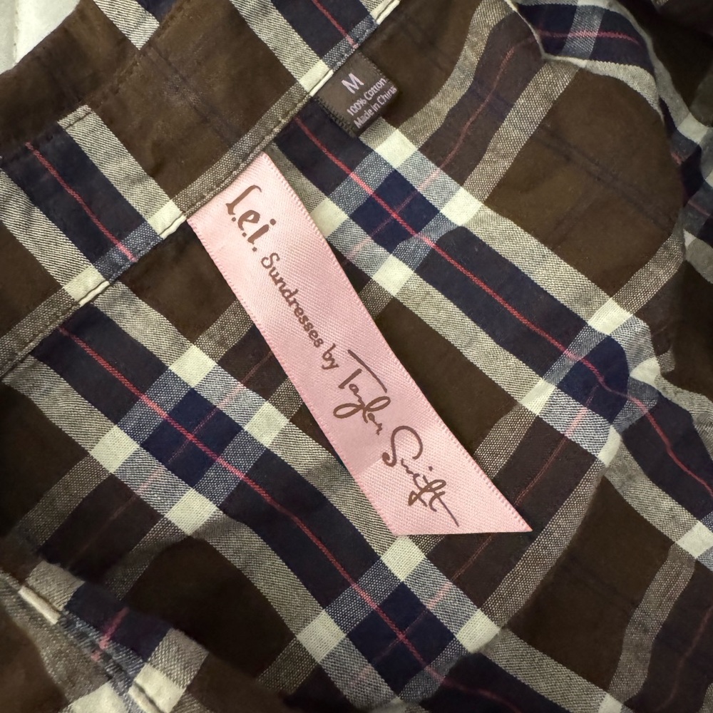 Taylor Swift Brown Plaid Dress - Picture 2 of 2